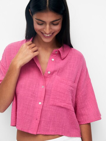 Bluză de la Pull&Bear pe roz