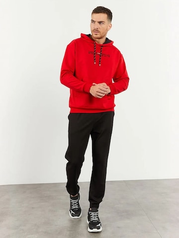Survêtement Tommy Life en rouge : devant