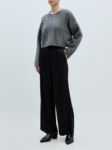 EDITED Wide leg Pleated Pants 'Kelly' in Black