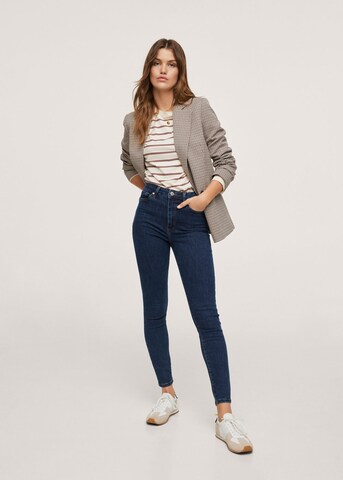 MANGO Skinny Jeans 'Anne' in Blau