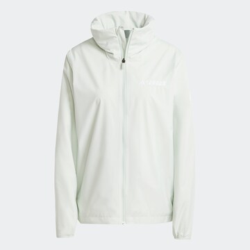 ADIDAS TERREX Outdoor Jacket 'Ess' in Green: front