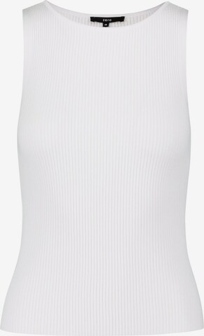 zero Knitted Top in White: front