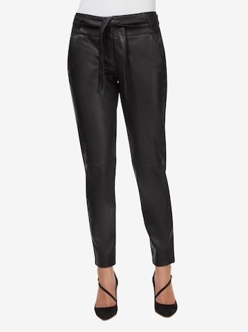 Slimfit Pantaloni de la Ashley Brooke by heine pe negru: față