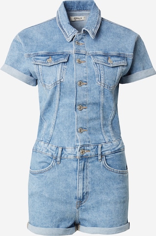 ONLY Jumpsuit 'ONLCASTEL' in Blauw: voorkant