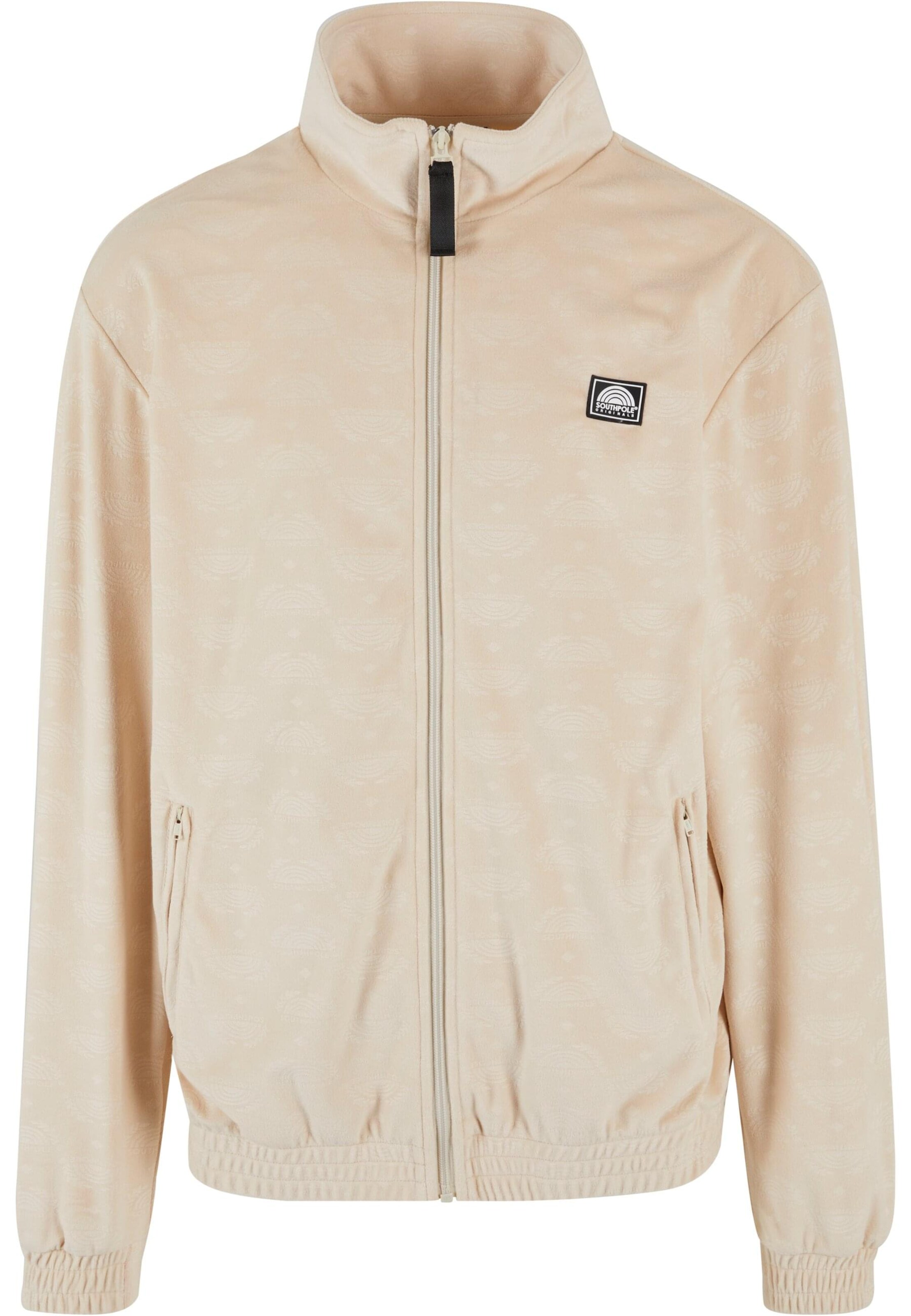 SOUTHPOLE Sweatjacke in Beige: Vorderseite