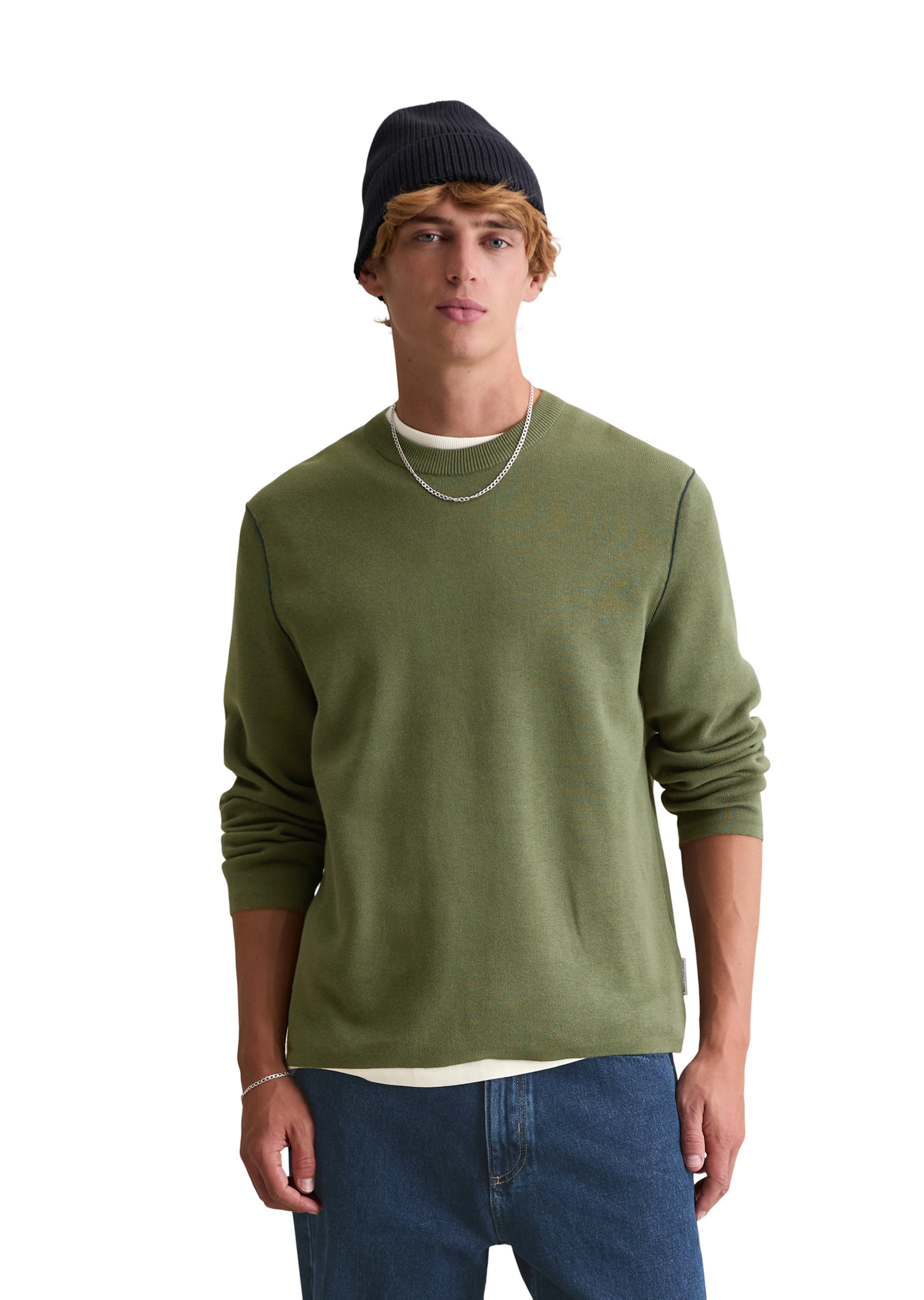 Marc O'Polo DENIM Sweater in Green: front