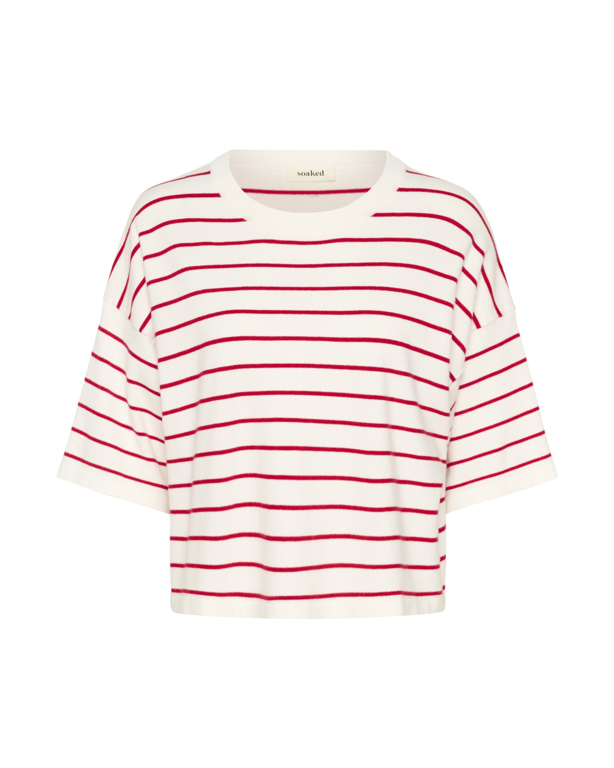 SOAKED IN LUXURY Svetr 'SLSpina' – bílá: přední strana