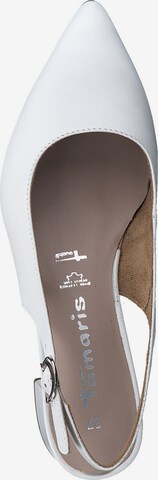 TAMARIS Γόβες slingback σε λευκό