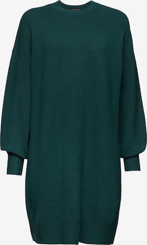 Robes en maille ESPRIT en vert : devant