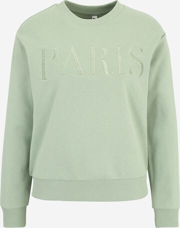 JDY Sweatshirt 'PARIS' in Grün: front