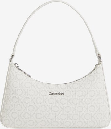 Calvin Klein Shoulder Bag in White: front