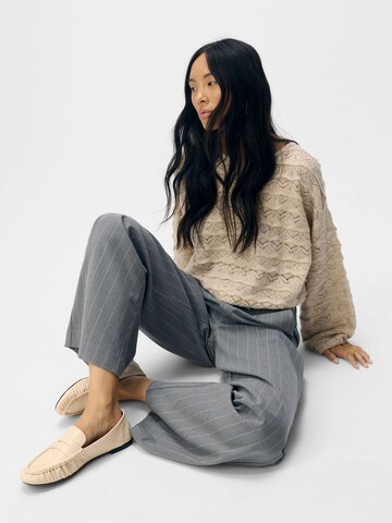 Wide leg Pantaloni 'OBJLISA' di OBJECT in grigio