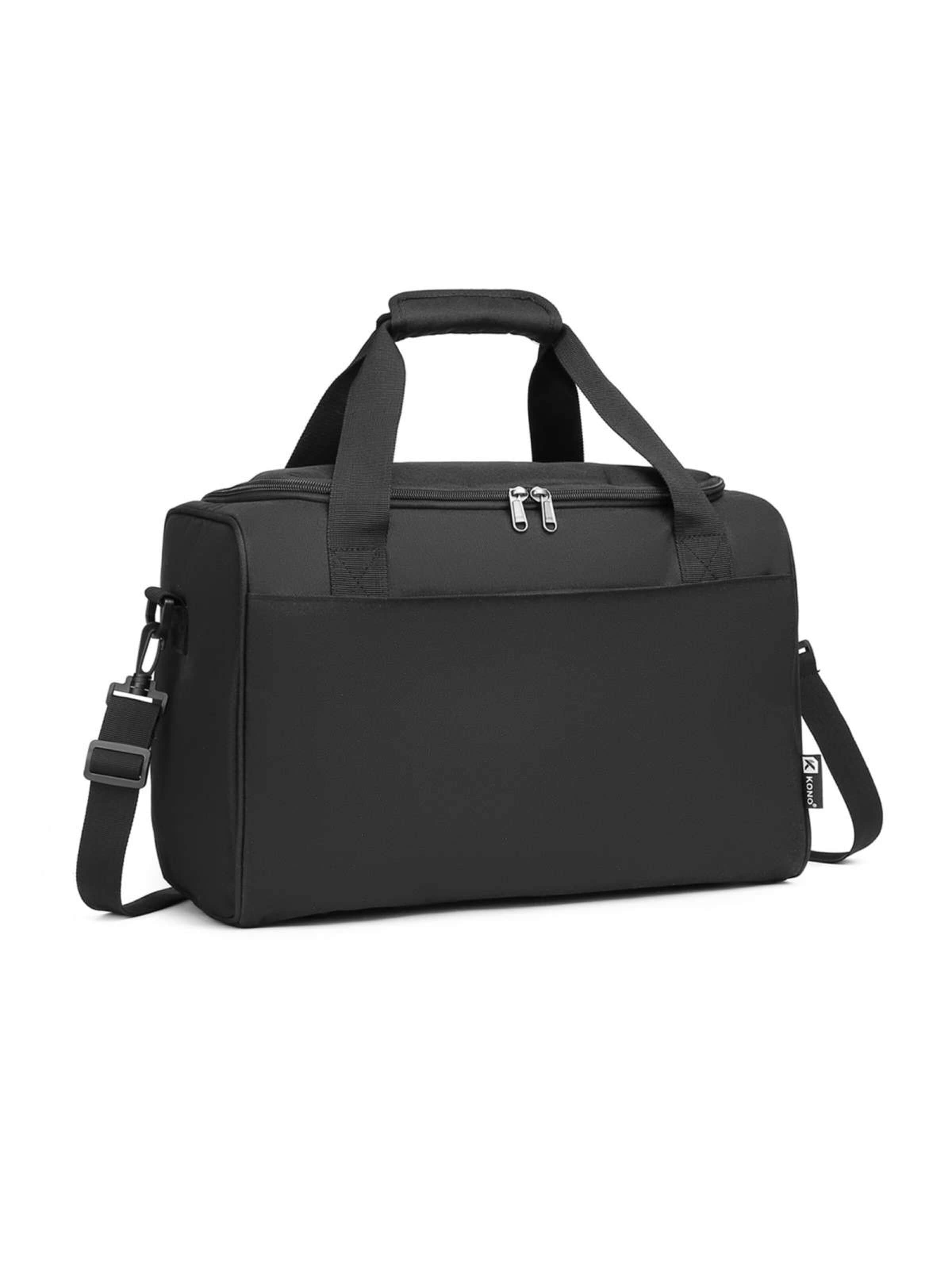 Kono Document Bag in Black: front
