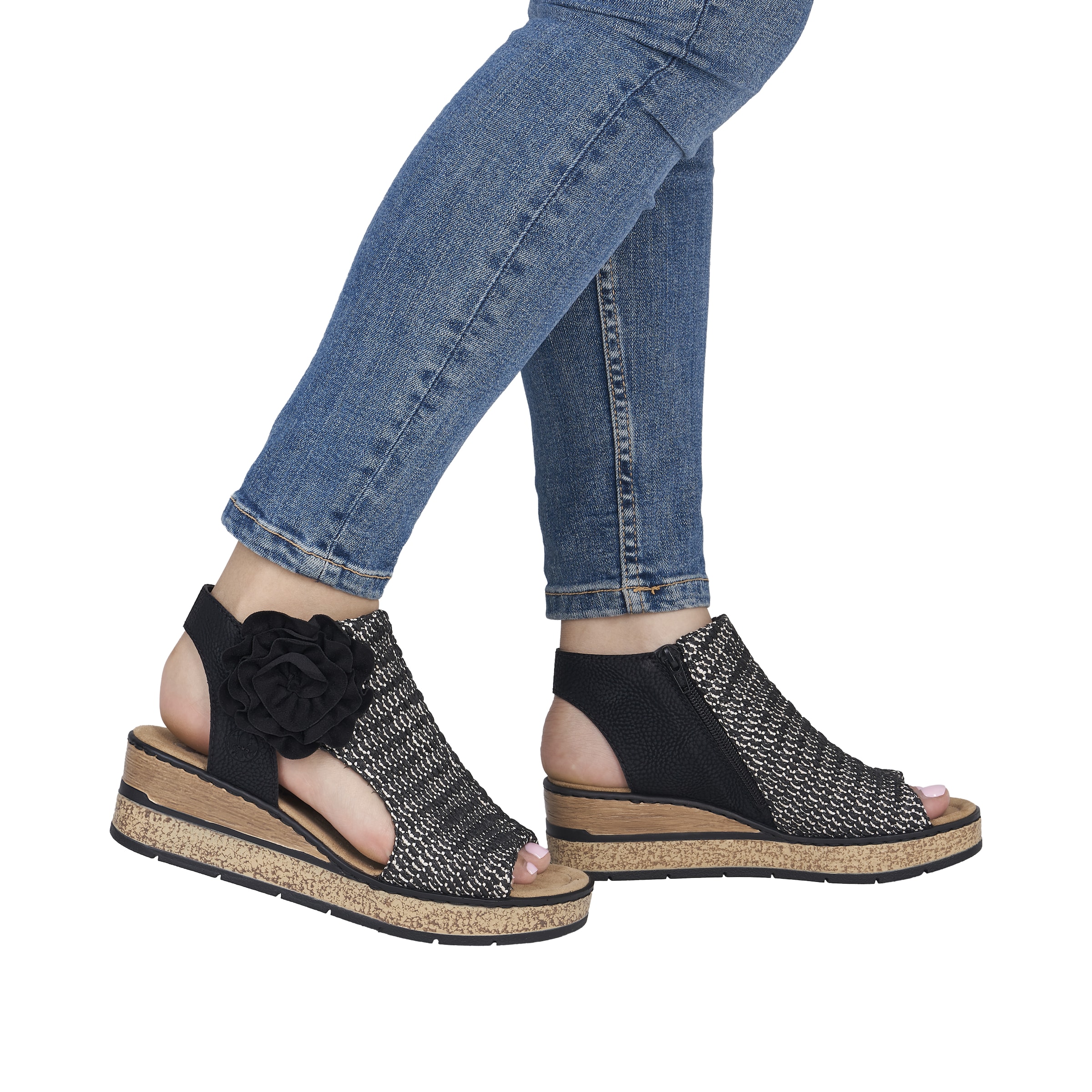 Sandales Rieker en noir