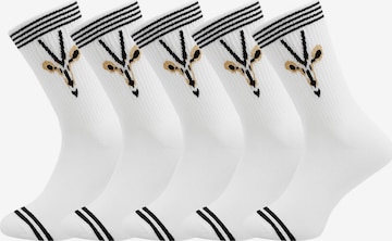 UNABUX Socks 'Touchdown' in White: front