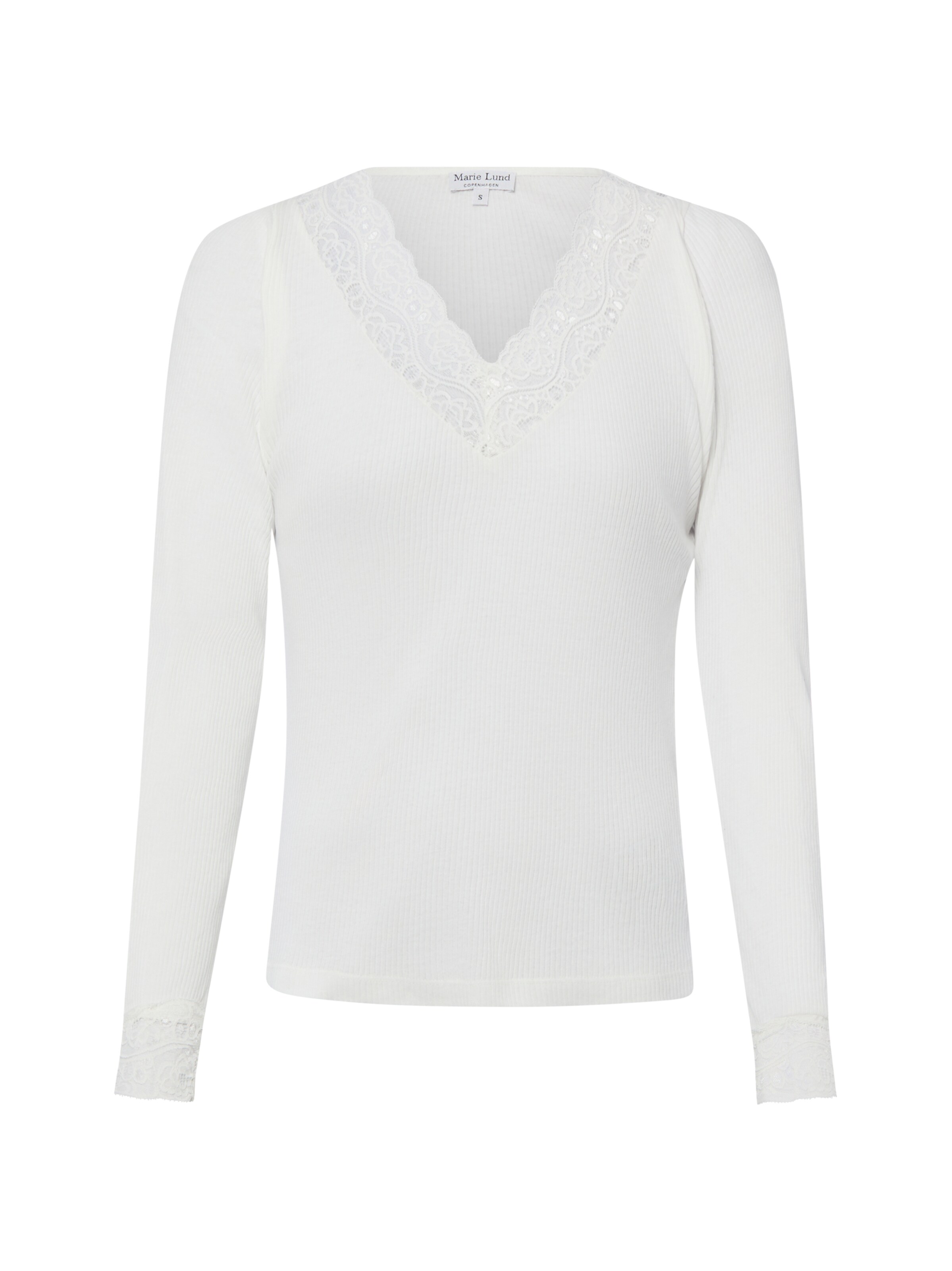Marie Lund Shirt in Wit: voorkant