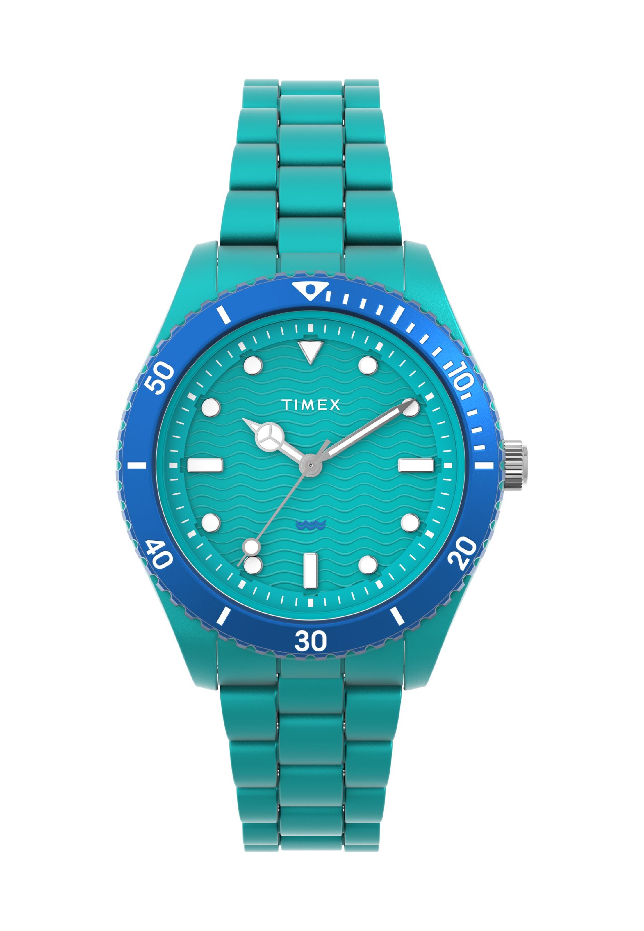 TIMEX Analog Watch 'Legacy #tide™ - Ocean Diver Inspired' in Grün: Vorderseite