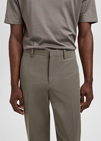 MANGO MAN Slimfit Hose 'Paris' in Grün