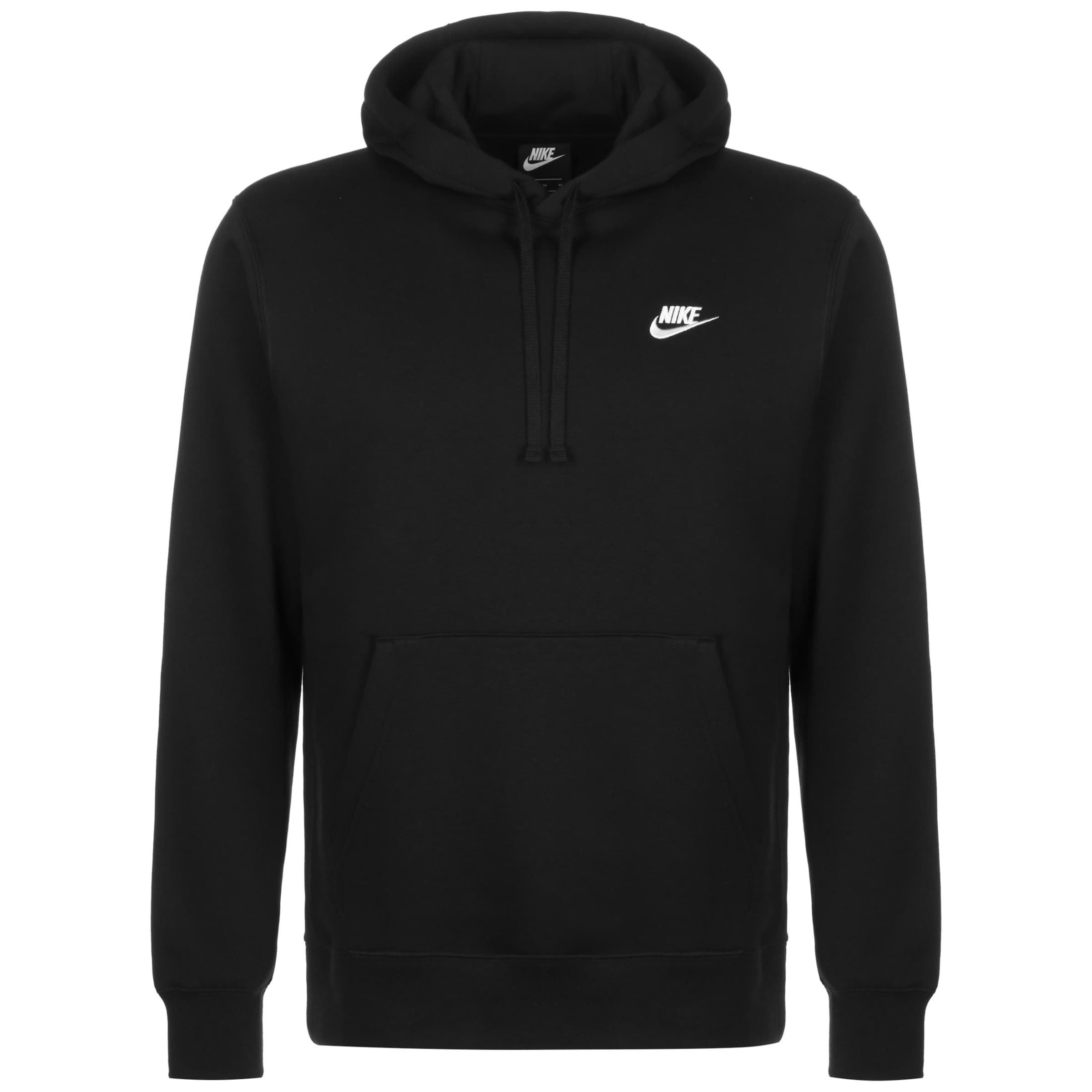 juoda Nike Sportswear Standartinis modelis Megztinis be užsegimo 'Club Fleece': priekis