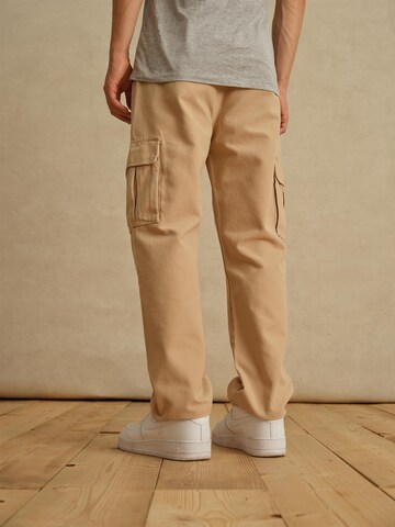 DAN FOX APPAREL Regular Cargo Pants 'Franz' in Beige