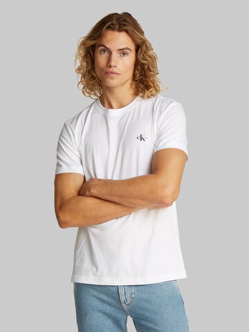 Calvin Klein Jeans Shirt '2 PACK MONOGRAM T-SHIRT' in White: front