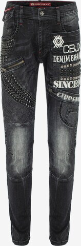 CIPO & BAXX Regular Jeans in Black: front