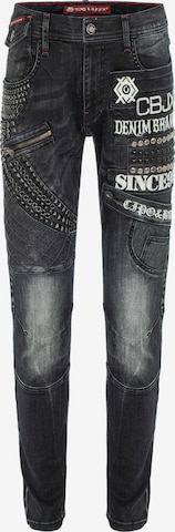 CIPO & BAXX Regular Jeans in Schwarz: predná strana