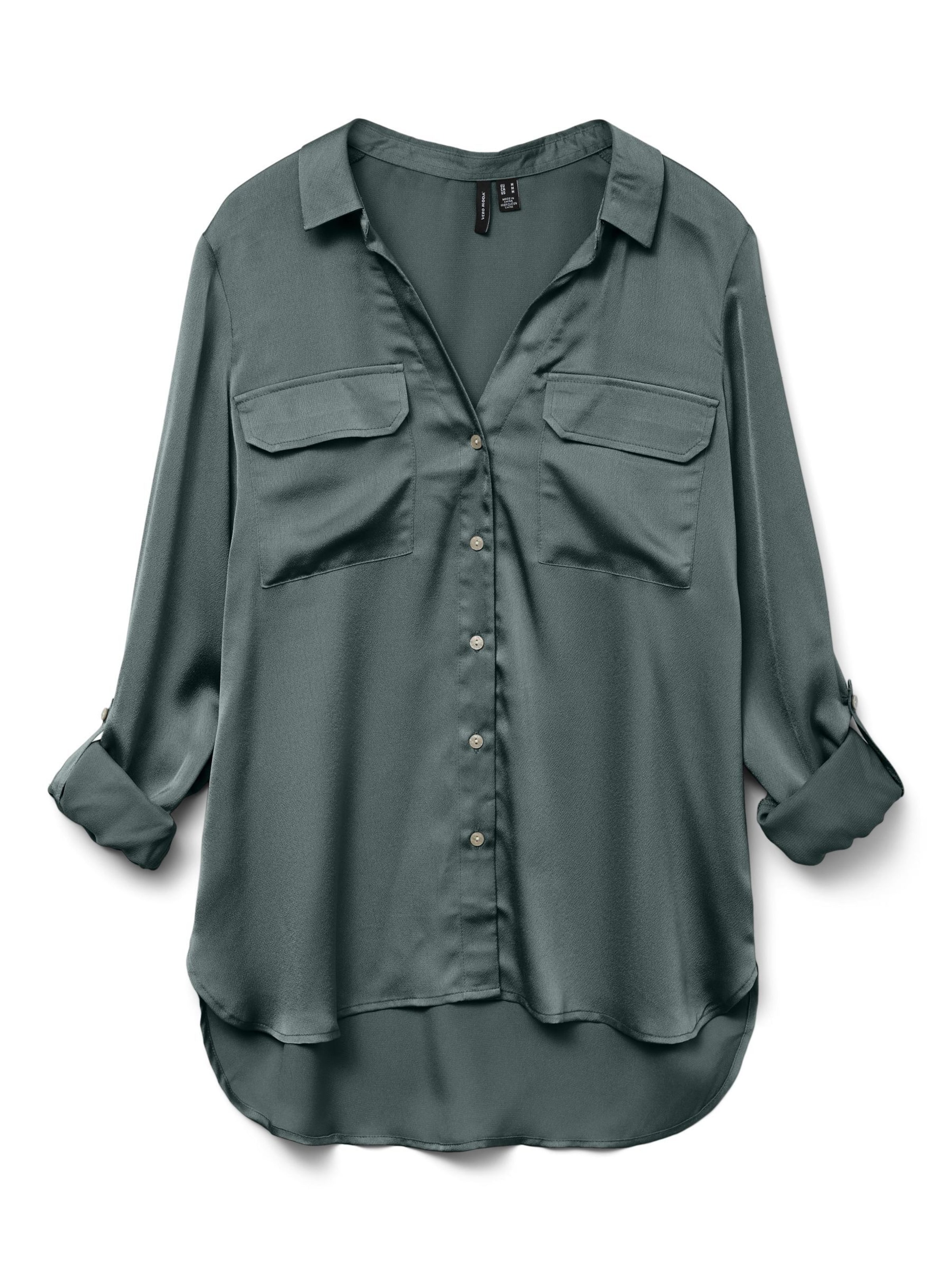 VERO MODA Blouse 'LOU' in Grey: front