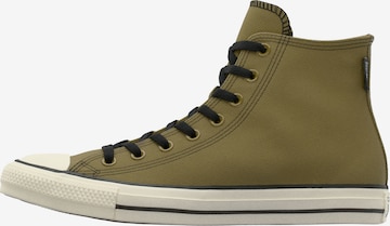 CONVERSE Korkeavartiset tennarit 'CTAS HI' värissä vihreä: etupuoli