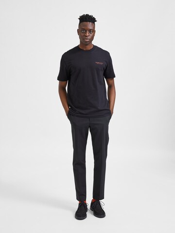 SELECTED - Camiseta 'Matt' en negro