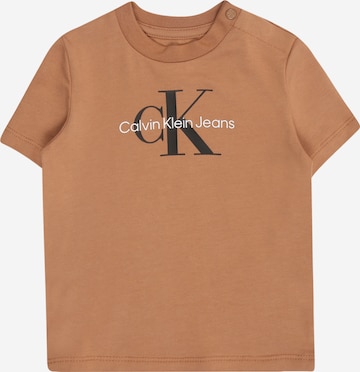 Calvin Klein Jeans Shirt in Brown: front