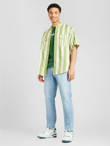 Levi's Skateboarding Comfort fit Button Up Shirt 'Skate SS Woven' in Green