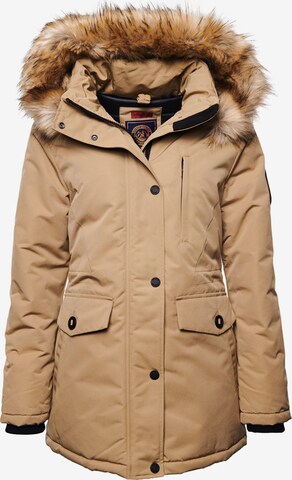 Superdry Winter Jacket in Brown: front