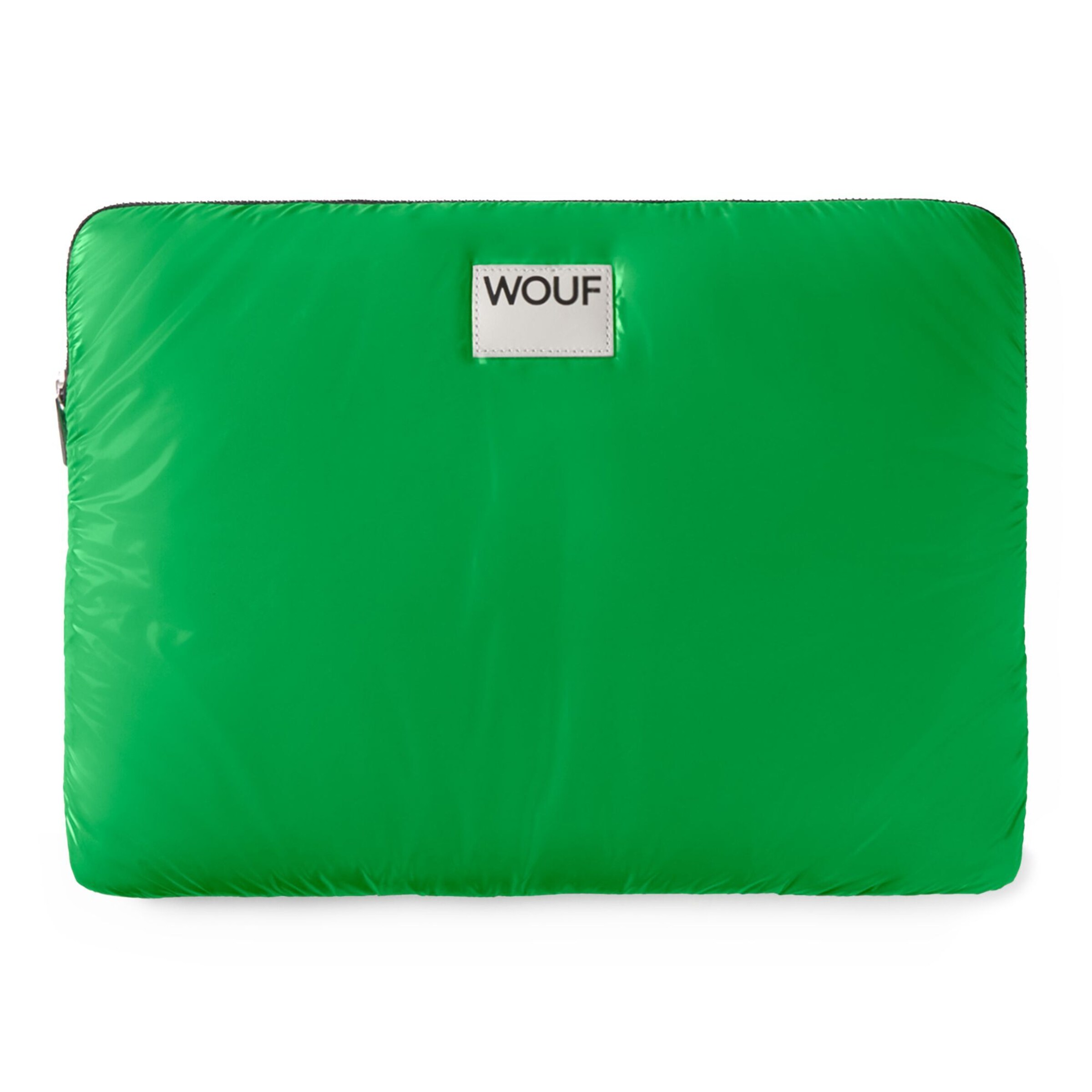 Sac d’ordinateur portable 'Glossy' Wouf en vert : devant