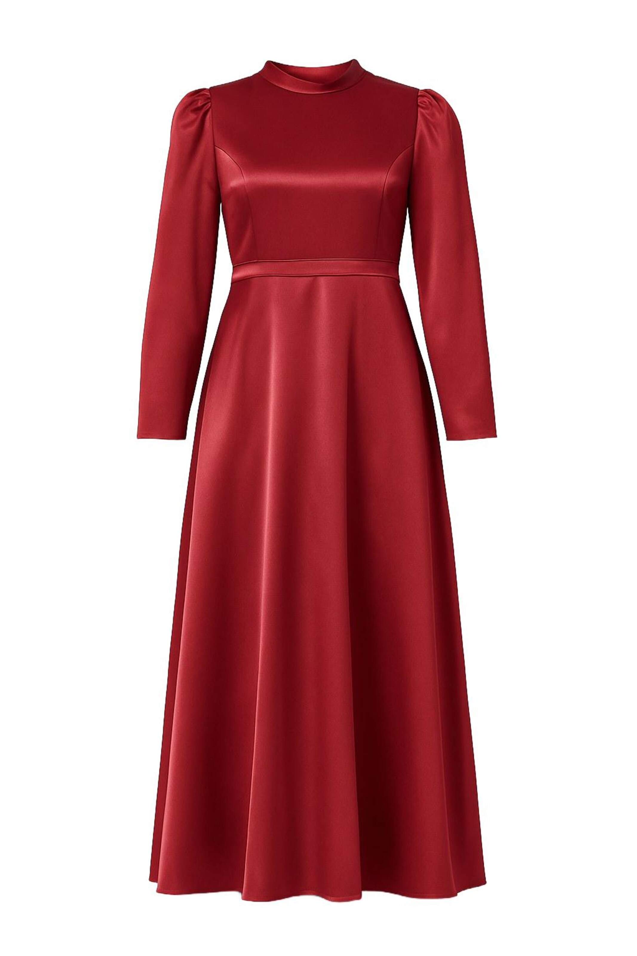 MODAMIHRAM Kleid in bordeaux, Produktansicht