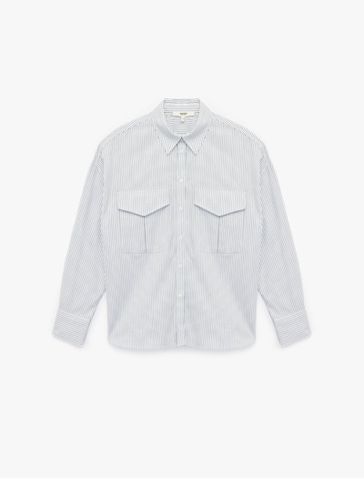 Koton Bluse in hellblau / weiß, Produktansicht