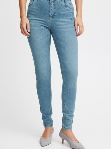 PULZ Jeans Skinny Jeans 'Emma' in Blauw: voorkant