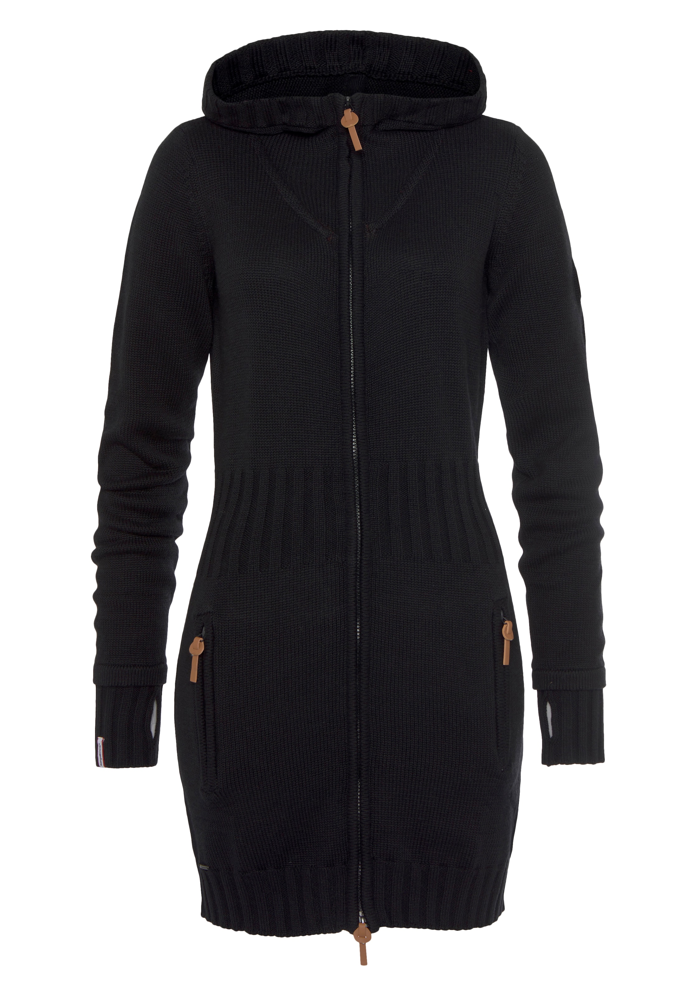 KangaROOS Strickjacke in Schwarz: Vorderseite