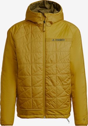 Veste outdoor ADIDAS TERREX en jaune : devant