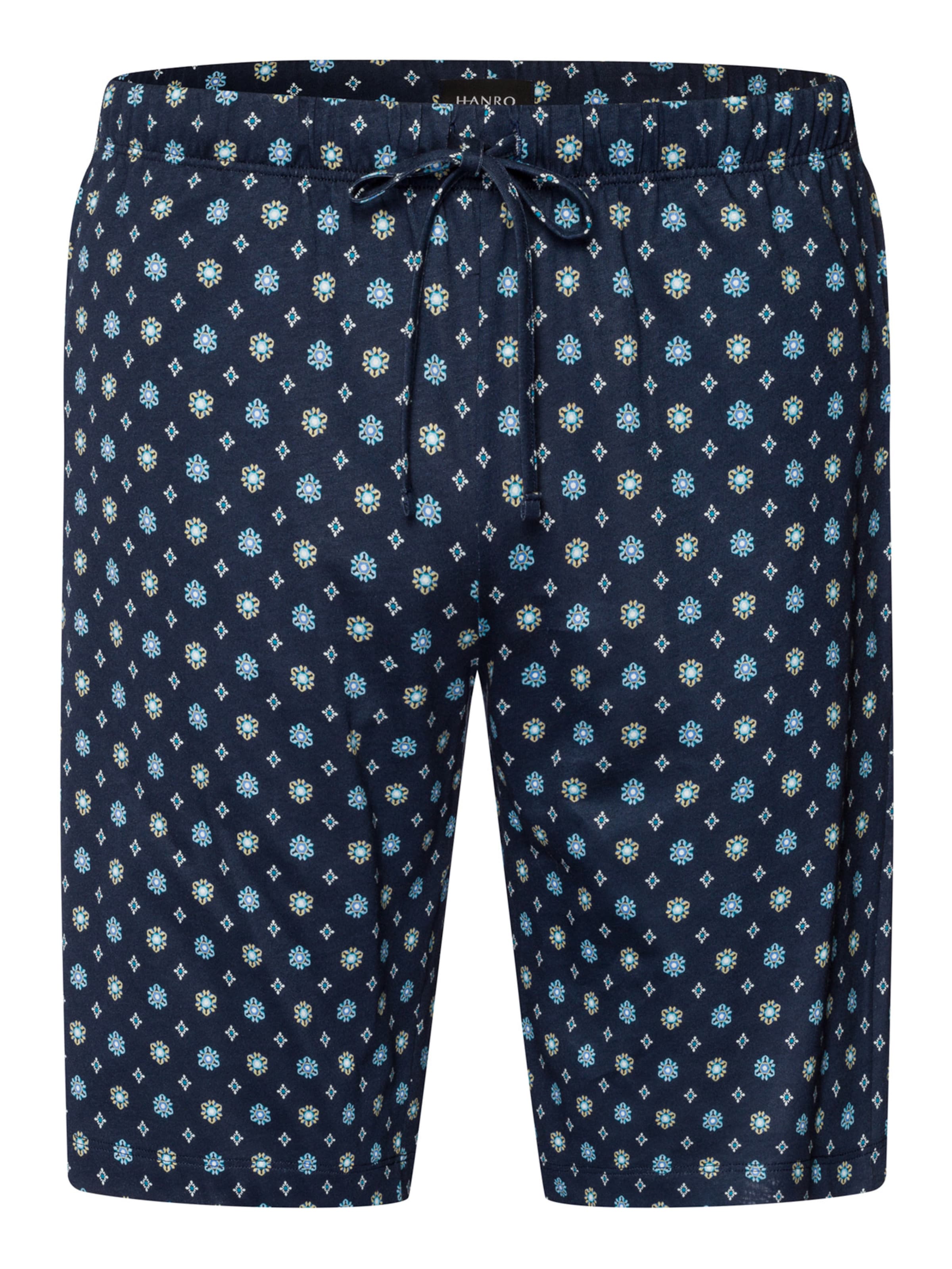 Hanro Pajama pants ' Night & Day ' in Blue: front