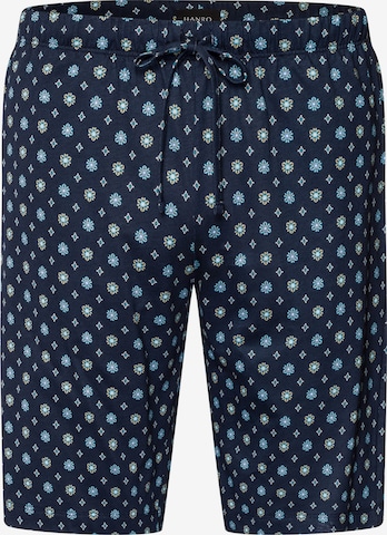 Hanro Pajama pants ' Night & Day ' in Blue: front