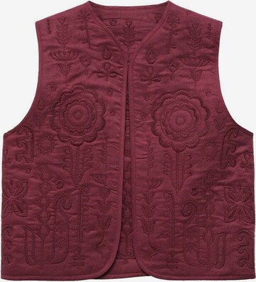 MANGO TEEN Vest 'Floral' in Purple: front