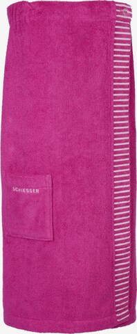 SCHIESSER Handdoek 'Rom' in Roze: voorkant