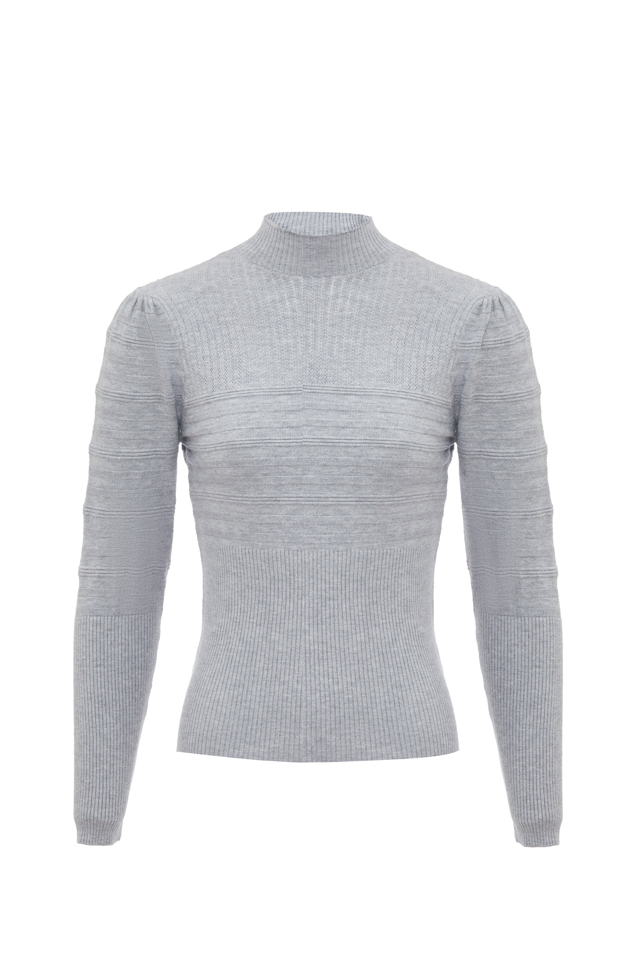 leo selection Pullover in Grau: Vorderseite