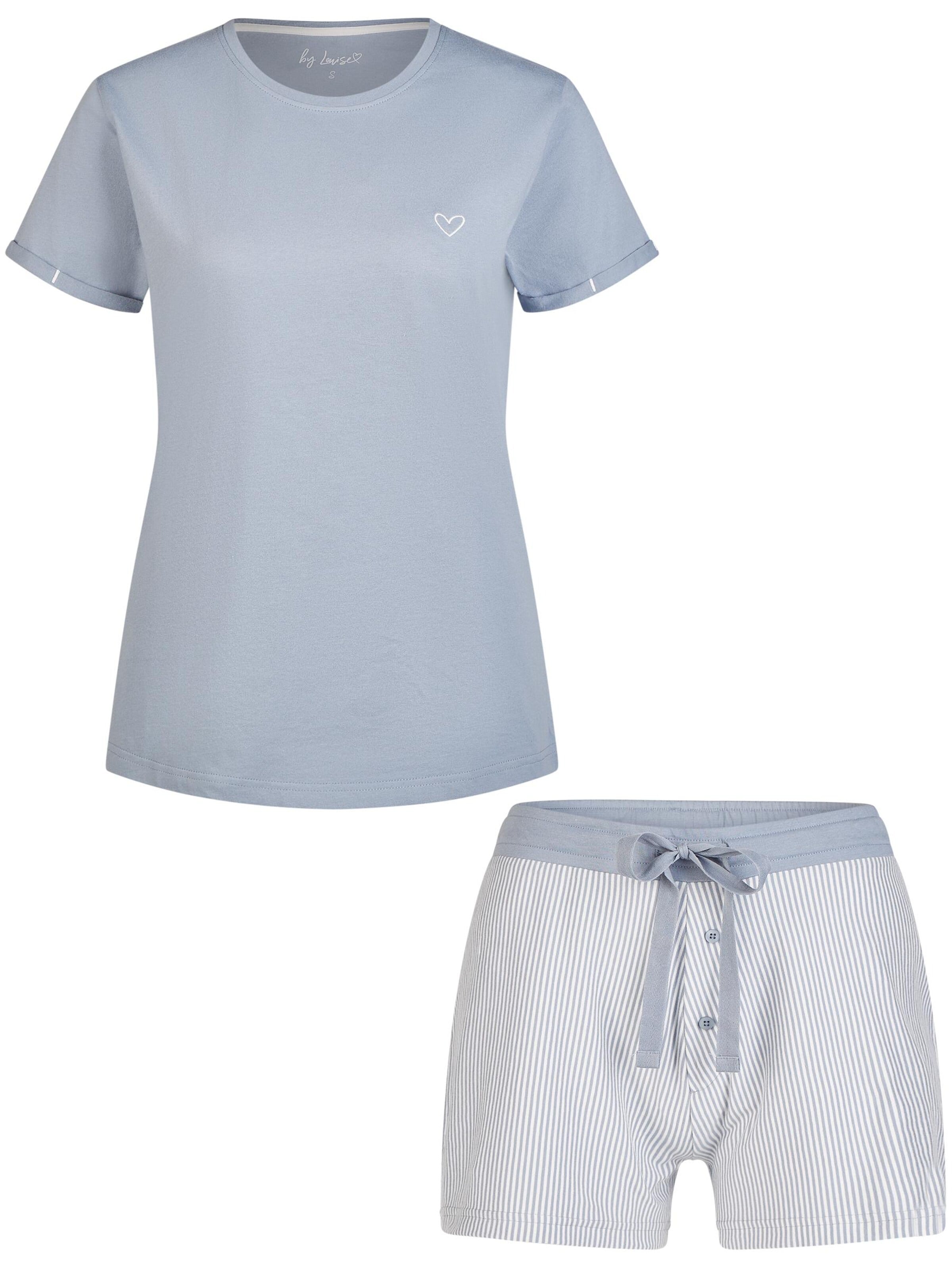 By Louise Pyjama‌‌‌‌ in Blau: Vorderseite