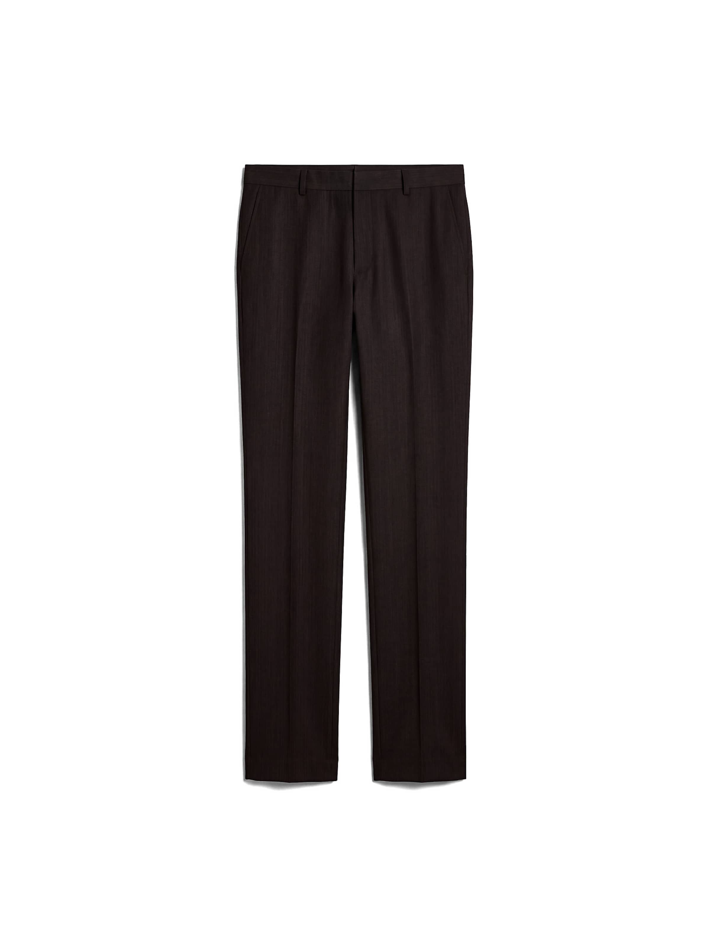 Calvin Klein Slimfit Pantalon in Zwart: voorkant