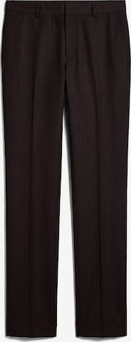 Coupe slim Pantalon à plis Calvin Klein en noir : devant
