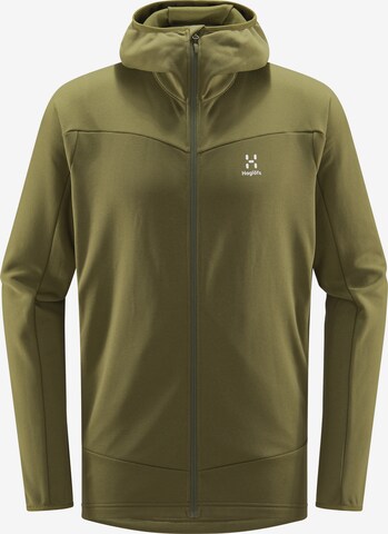 Haglöfs Athletic Fleece Jacket 'Frost Mid' in Green: front