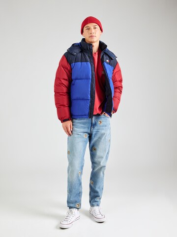 Tommy Jeans Winterjas 'Alaska' in Blauw