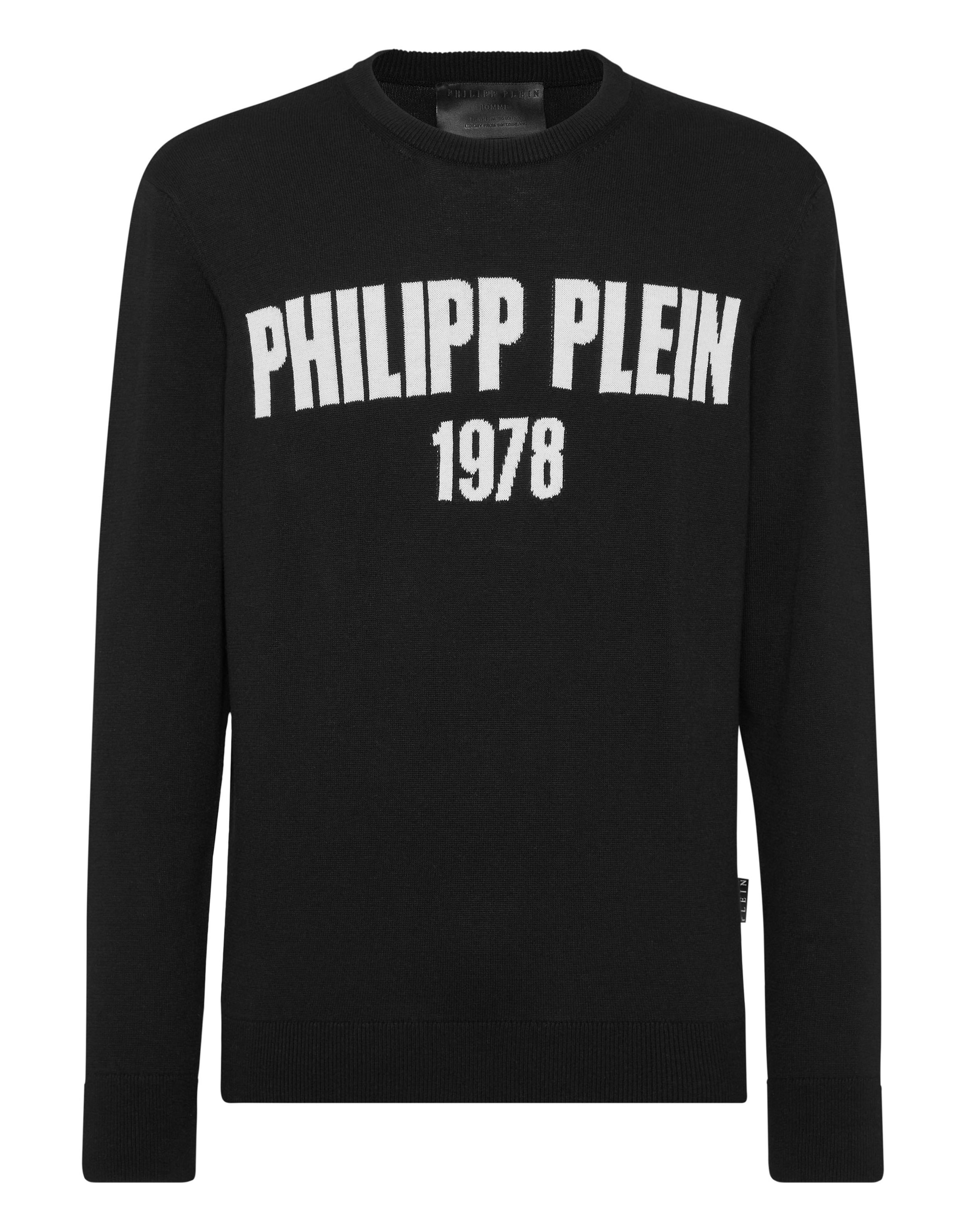 Philipp Plein Pullover in Schwarz: Vorderseite